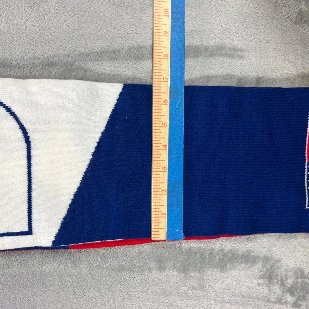 FIFA Scarf USA World Cup 2023 OS Red White Blue Knit Fringe Logo